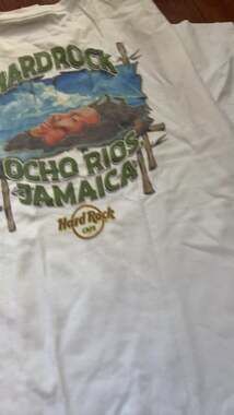 Hard Rock Adult Large White Jamaica Island tee No Problem Mon Graphic Vintage